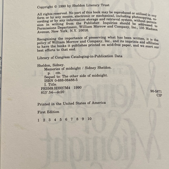 2x Sydney Sheldon first edition vintage lot hard cover - Picture 6 of 14